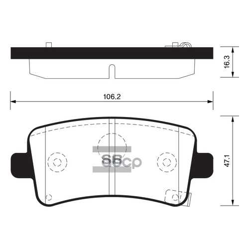 Комплект тормозных колодок Sangsin brake SP2135