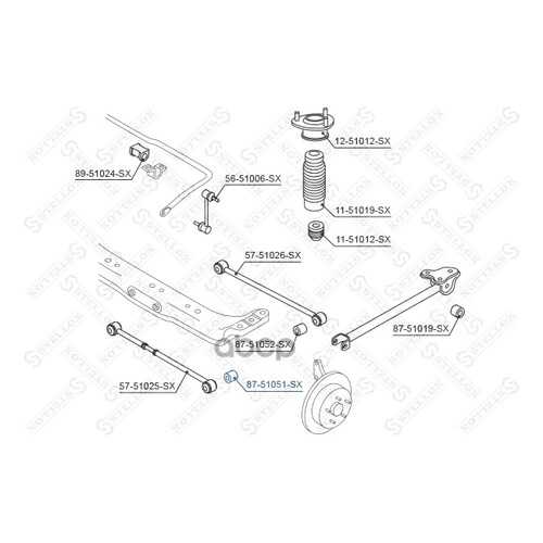Сайлентблок Stellox 8751051SX