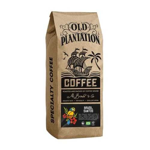 Кофе Old Plantation Specialty Coffee Brasil Santos в зернах 250 г