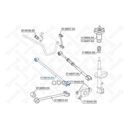 рычаг подвески Stellox 5798016SX