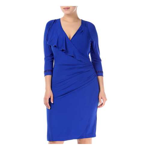 Платье женское Maria Grazia Severi 6416/1776/521 синее 48 IT