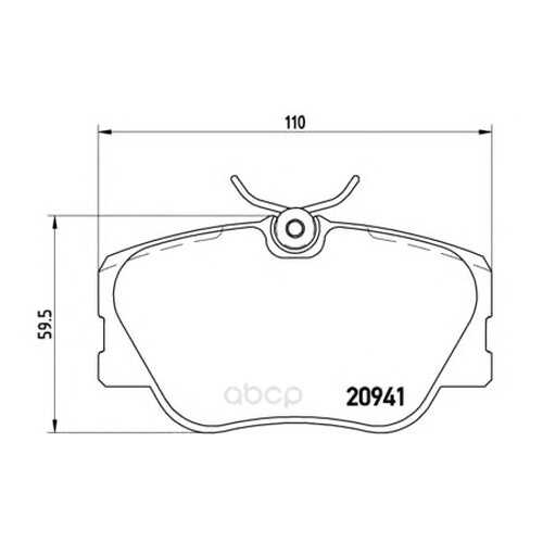 Тормозные колодки дисковые brembo P50008