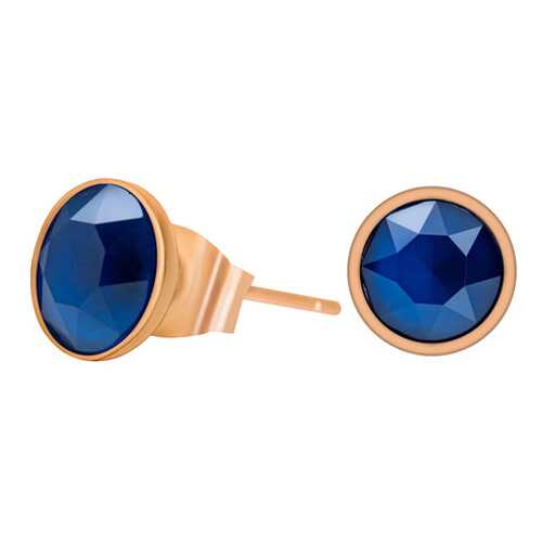Пусеты женские Fiore Luna SWE298.23 синие/золотистые