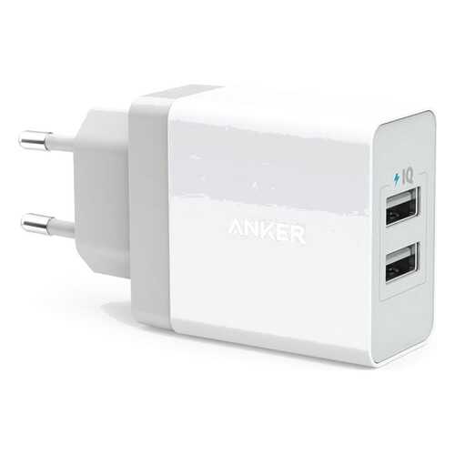 СЗУ Anker 24W 2-Port USB Charger EU White & Micro cable Offline Packaging V3