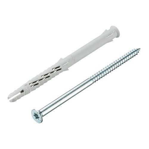 Дюбель TECFI 10x100 (4 шт) (147669) фасадн. c шурупом потайн. гол с шлицем TORX