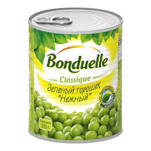 Горошек Bonduelle нежный зеленый консервированный 300 г