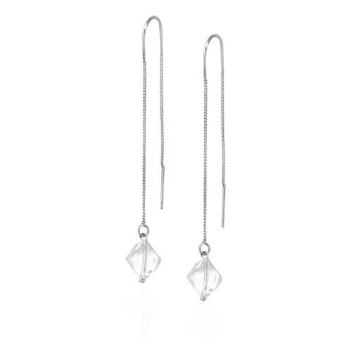 Серьги Lattrice 54666149 прозрачные