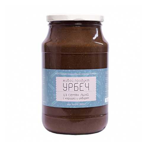 Урбеч из семян льна с корицей и имбирем Живой продукт 965 г