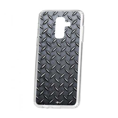 Чехол Kruche Samsung Galaxy A6 Plus (2018) A605f Print Сталь