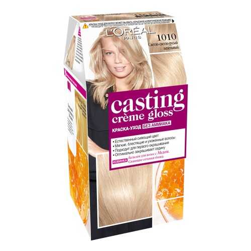Краска для волос L`Oreal Paris Сasting Creme Gloss 1010 светлый светло-русый пепельный