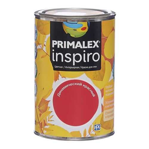 Краска для внутренних работ Primalex Inspiro 1л Динам Красный, 420116