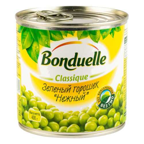 Горошек зеленый Bonduelle classique нежный 400 г