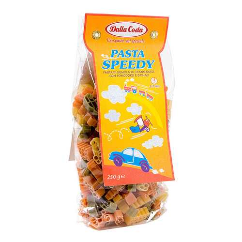 Макаронные изделия Dalla Costa машинки с томатом и шпинатом 250 г