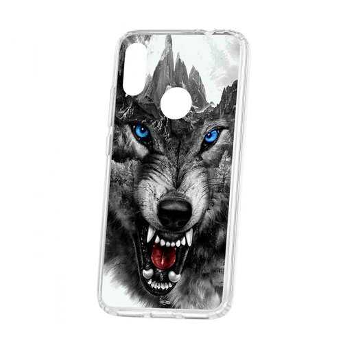 Чехол Xiaomi Redmi Note 7 Kruche Print Волк