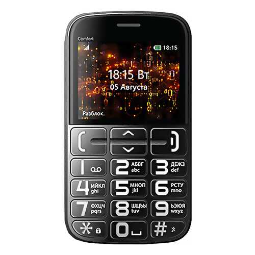 Мобильный телефон BQ 2441 Comfort Black/Blue