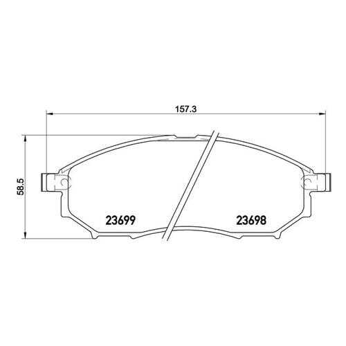 Комплект тормозных колодок Brembo P56094