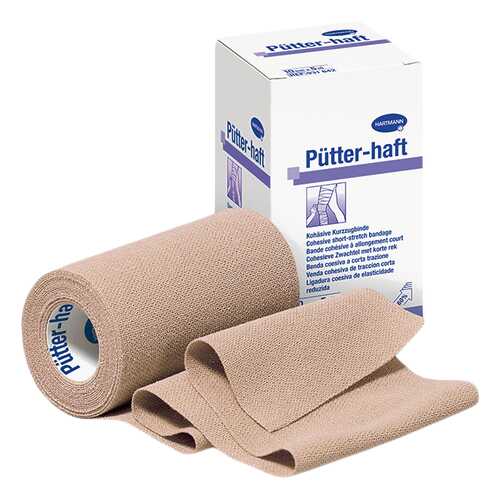 Бинт Putter-haft эластичный короткорастяжимый самофиксирующийся телесного цвета 5 м х 6 см