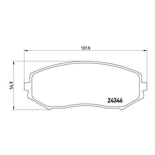 Комплект тормозных колодок Brembo P79018