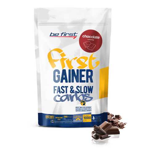 Гейнер Be First Gainer Fast & Slow Carbs 1000 г Chocolate