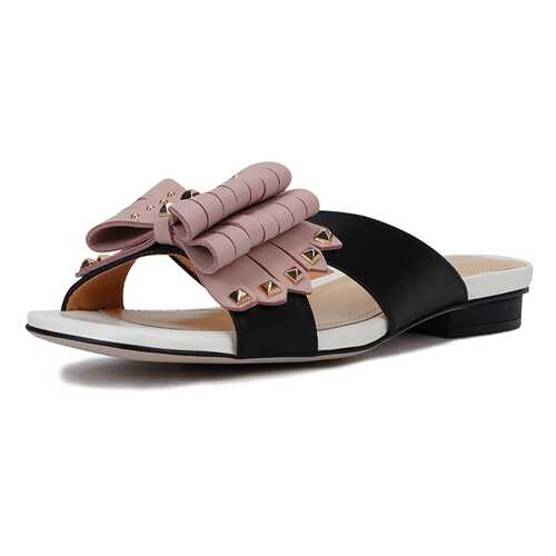 Шлепанцы женские Pierre Cardin 00906510 черные/розовые 36 RU