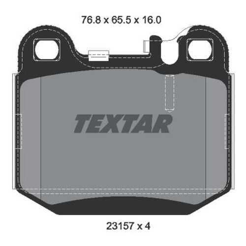 Комплект тормозных дисковых колодок Textar 2315702