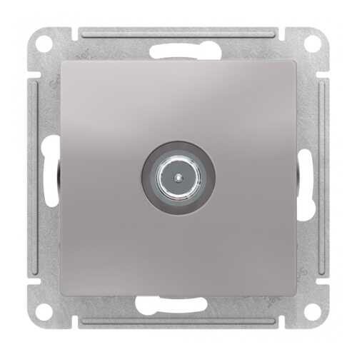 Розетка SE AtlasDesign Алюминий TV проходная 4DB, механизм