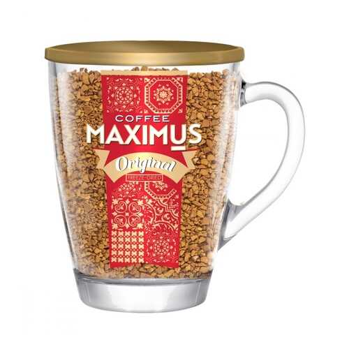 Кофе Maximus Original растворимый в стеклянной кружке 70 г