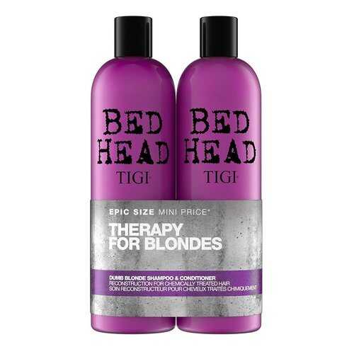 Шампунь и Кондиционер TIGI Bed Head Colour Dumb Blonde для блондинок, 2*750 мл