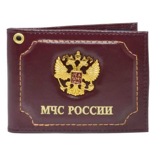 Обложка для удостоверения Mashinokom МЧС России бордовая