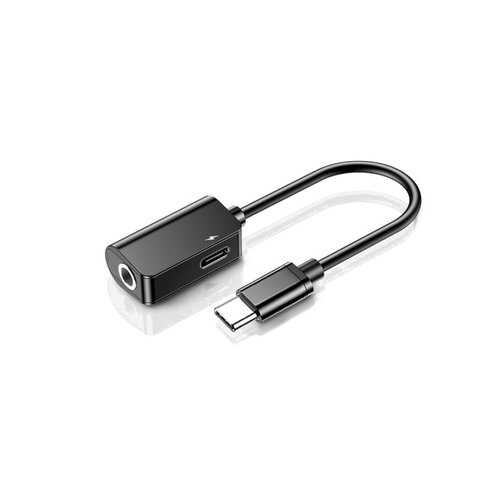 Переходник Baseus Type-C-Aux F/Type-C F L40 Black