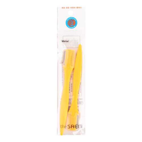 Щетка-корректор бровей The Saem Eyebrow Trimmer Желтый 2 шт