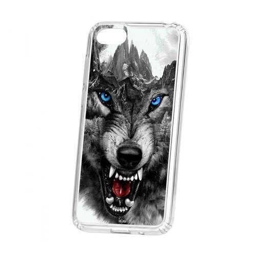 Чехол Huawei Honor 7A Kruche Print Волк