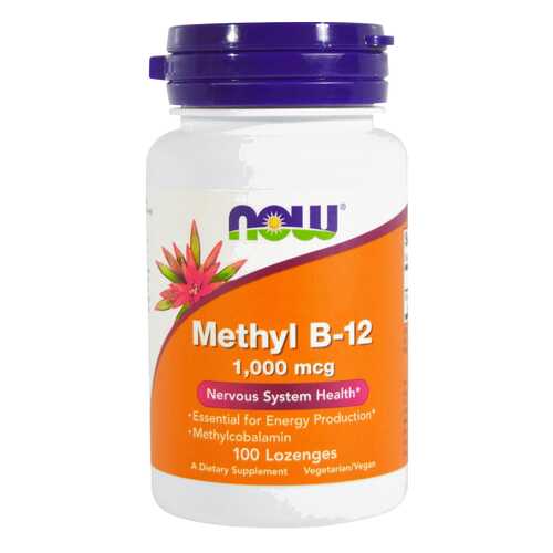 Витамин B NOW Methyl B-12 1000 мкг 100 пастилок