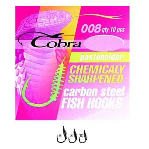 Рыболовные крючки Cobra Pasteholder NSB №8, 10 шт.