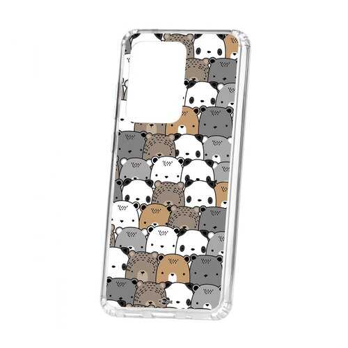 Чехол Kruche Samsung Galaxy S20 Ultra Print Медвежата