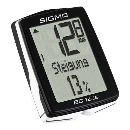 Велокомпьютер Sigma BC 14.16 черно-белый