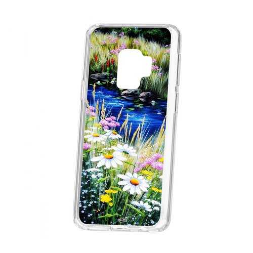 Чехол Kruche Samsung Galaxy S9 Print Ромашки у ручья