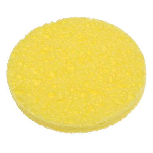 Спонж для снятия макияжа Dewal Beauty, 85 x 85 x 10 мм желтый 2 шт CE-8510