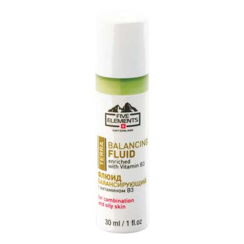 Флюид для лица Five Elements terra Balancing Fluid enriched with Vitamin B3