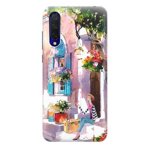 Чехол RE:PA для Xiaomi Mi 9 Lite / CC9 с принтом Девочка на цветущей улочке