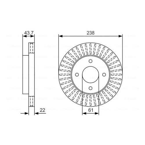 Тормозной диск Bosch 0986479T42