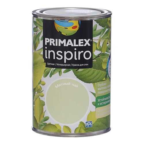 Краска для внутренних работ Primalex Inspiro 1л Мятный Чай, 420152