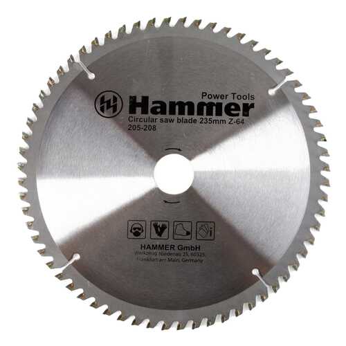 Диск по ламинату для дисковых пил Hammer Flex 205-208 CSB PL (30679)