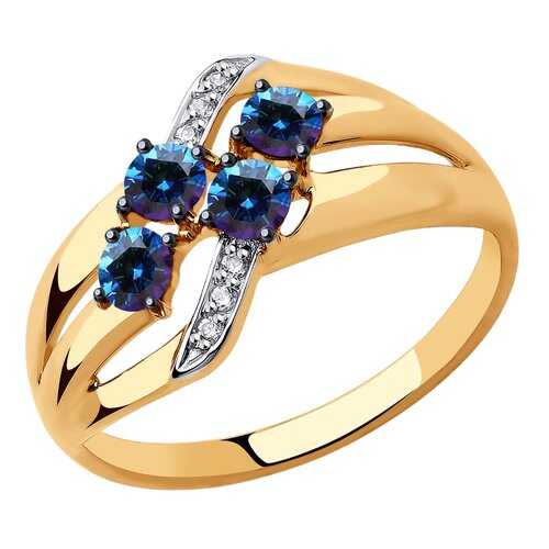 Кольцо женское SOKOLOV из золота с Swarovski Zirconia 81010450 р.18