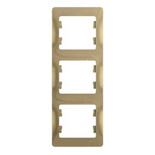 Рамка Schneider Electric Glossa 3-ая Титан