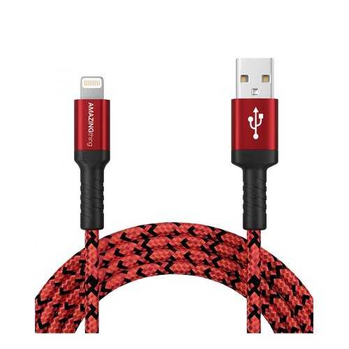 Кабель Amazingthing SupremeLink MFi Bullet Shield USB-iP Red 1.2m 3A
