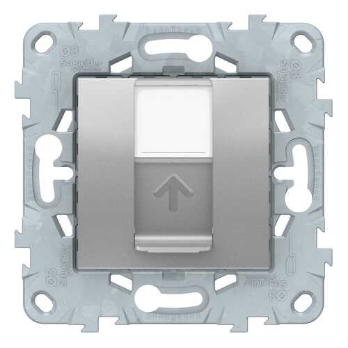 SE Unica New Бежевая Розетка компьютерная, RJ45, одиночная кат. 6 UTP