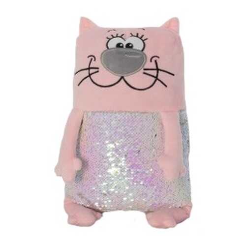 Мягкая игрушка KiddieArt Модный розовый кот, 43 см