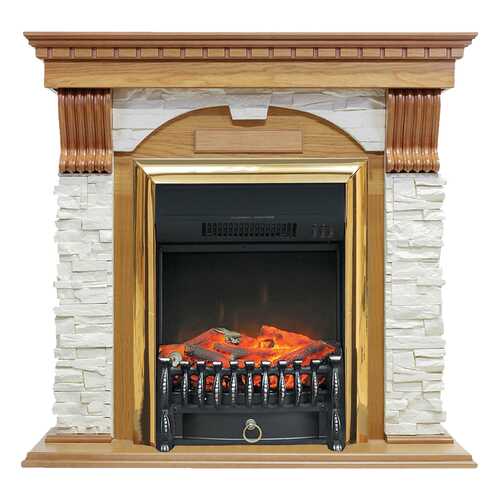 Электрокамин Royal Flame Dublin с очагом Fobos BR Белый; Дуб; Золотистый; Черный