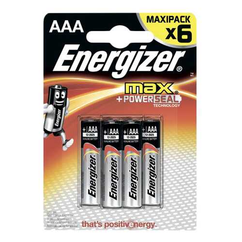 Батарейка Energizer MAX AAA-LR03 6 шт